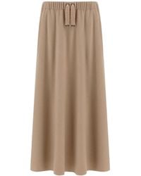 Herno - Polyester Modal Wool Skirt - Lyst