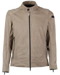 Rrd - Suede-Effect Stretch Technical Biker Jacket - Lyst