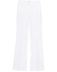 Via Masini 80 - Cotton Wide-Leg Trousers - Lyst