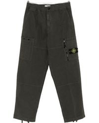 Stone Island - Pantaloni Cargo Con Patch Logo - Lyst