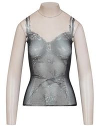 Balenciaga - Trompe Oeil Lingerie Top - Lyst