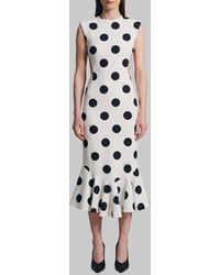 Jacquemus - Palmier Polka-Dot Midi Dress - Lyst