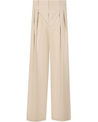 Bottega Veneta - High Waisted Loose Pants - Lyst
