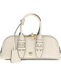 Pinko - Leather Bowling Bag Horizontal - Lyst