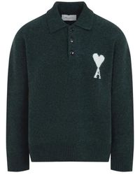 Ami Paris - Bottle Adc Alpaca Polo - Lyst