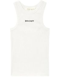 Palm Angels - Classic Logo Fitted Tank Top - Lyst