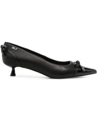 KARL LAGERFELD - Leather Rubber Court Shoes - Lyst