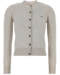 A.P.C. - Cardigan Rosa - Lyst