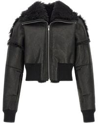 Rick Owens - Lamb Fur Leather Jacket Clothing - Lyst