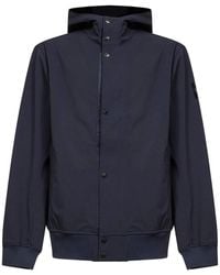 Stone Island - Jacket With Hood And Water- And Wind-Resistant Membrane - Lyst