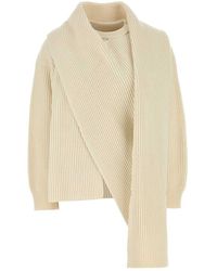 Jil Sander - Ivory Wool Sweater - Lyst