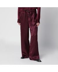 Sanderlak - Aubergine Fluid Trousers - Lyst
