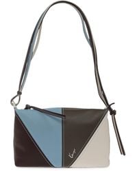 KENZO - Logo-Print Leather Shoulder Bag - Lyst