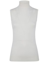 Max Mara - "Spx Eschimo" Turtleneck Sleevesless Sweater - Lyst