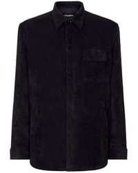 Dolce & Gabbana - Dolce & Gabbana Stretch Corduroy Button-Up Shirt - Lyst