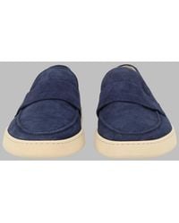 Corvari - Suede Boat Loafers - Lyst