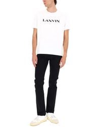 Lanvin - Logo Cotton T-Shirt - Lyst