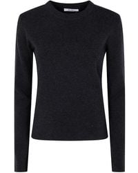 Max Mara - "Ticino" Logo Long Sleeves Round Neck Sweater - Lyst