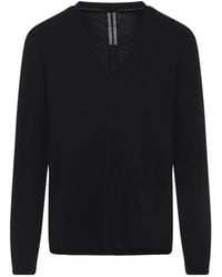 Rick Owens - Oversized Extreme V-Neck Cotton Pullover - Lyst