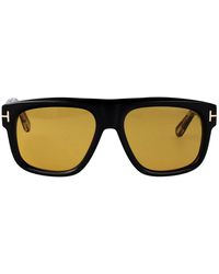 Tom Ford - Nero Lucido Marrone Acetate Sunglasses - Lyst