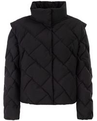Herno - Matt Nylon Down Jacket With Detachable Sleeves - Lyst