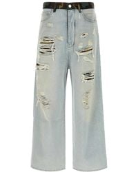 Amiri - Loose Distressed Jeans - Lyst
