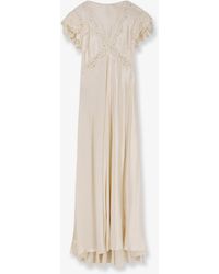 Alberta Ferretti - Viscose Long Dress - Lyst
