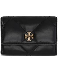Tory Burch - Kira Diamond Quilted Logo Card Case - Lyst