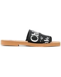 Chloé - Woody Flat Sandals - Lyst