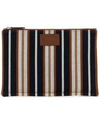 Fendi - Embroidered Canvas Signature Pouch - Lyst