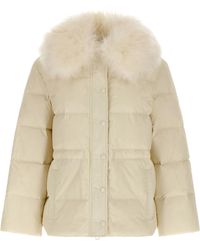 Army by Yves Salomon - Fur Insert Down Jacket - Lyst