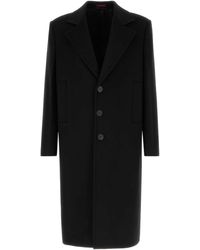 Gucci - Wool Blend Coat Viscose - Lyst