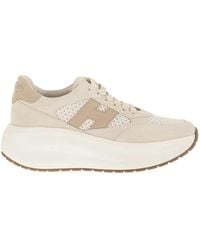 Hogan - Multicolour Calfskin Cotton Sneakers - Lyst