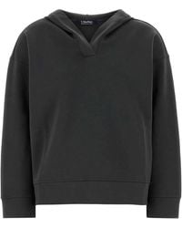 Max Mara - Max Mara S Dark Cotton Blend Buona Sweatshirt - Lyst