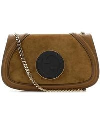 Gucci - Caramel Suede And Leather Blondie Shoulder Bag - Lyst