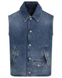 Givenchy - Denim Vest - Lyst