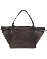 Tod's - Palissandro Nero Tim Medium Shopping Bag - Lyst