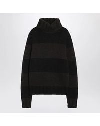 Dolce & Gabbana - Dolce & Gabbana Striped Wool-Blend Turtleneck Sweater - Lyst