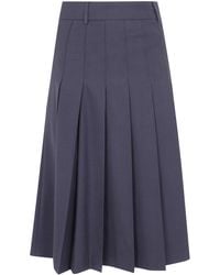 DUNST - Pleats Long Skirt - Lyst
