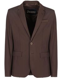 Herno - Single-Breasted Two-Button Jacket - Lyst