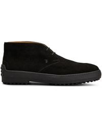 Tod's - Suede Winter Gommino Chukka Boots - Lyst