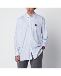 COMME DES GARÇONS PLAY - Shirt/Light Striped Cotton Shirt - Lyst