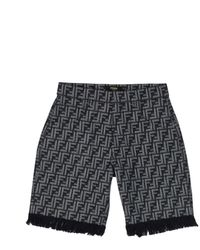 Fendi - Denim Bermuda Shorts - Lyst
