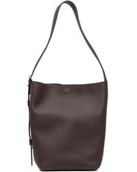 Max Mara - Bordeaux Cow Leather Shoulder Bag - Lyst