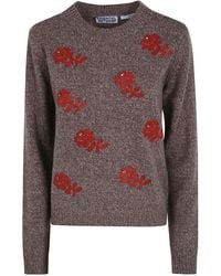 Essentiel Antwerp - "Korine" Embroidered Round Neck Pullover - Lyst