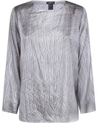 Avant Toi - Crumpled Effect Stretch Silk Blouse - Lyst