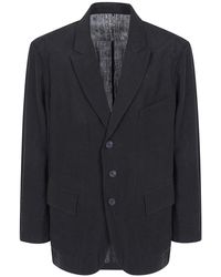 Ziggy Chen - Puppytooth Three Button Blazer - Lyst