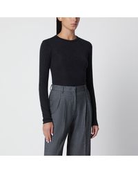 Rohe - Anthracite Mélange Wool Sweater - Lyst