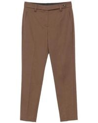 Brunello Cucinelli - Tapered Leg Cotton Trousers - Lyst