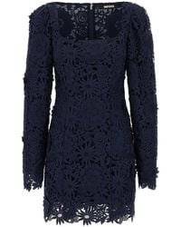 ROTATE BIRGER CHRISTENSEN - Rotate Birger Christensen '3D Lace Ls Mini' Dress - Lyst